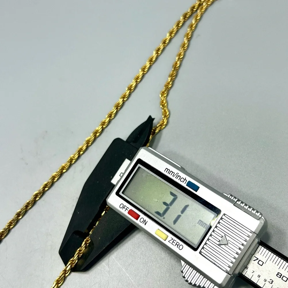 Giani Bernini 18k Over Sterling Silver Rope Necklace 22” Unisex - Picture 4 of 6